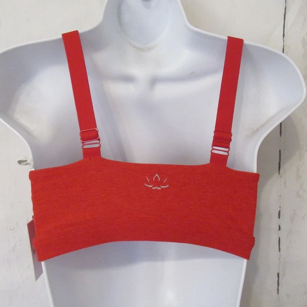 New Beyond Yoga Sports Bra S Small Red Space Dye Embody Medium Support SD8310